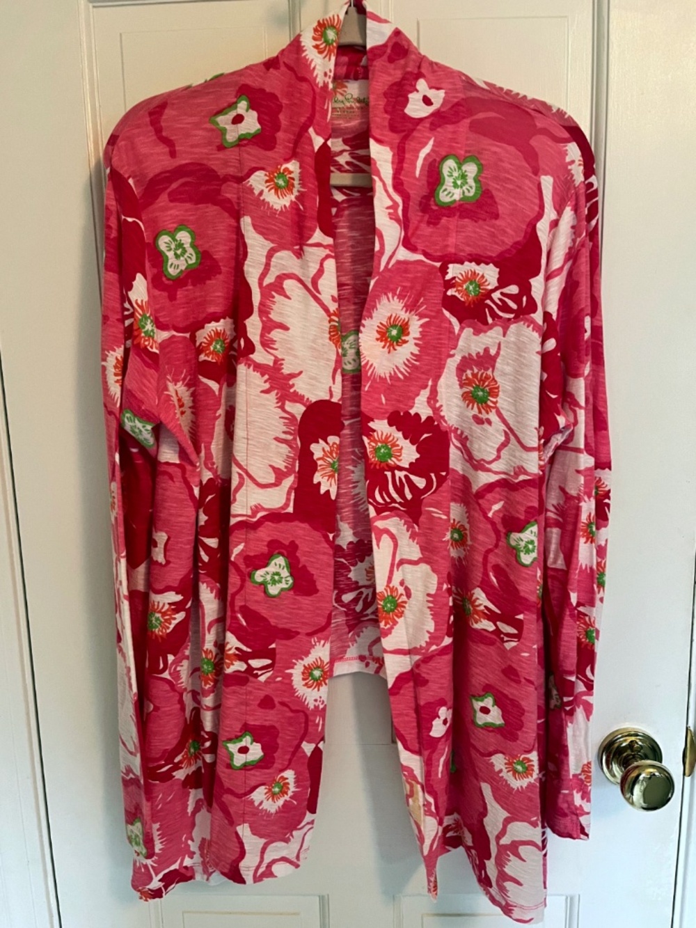 Lilly Pulitzer Floral Open-Front Women's Cardigan - Pink